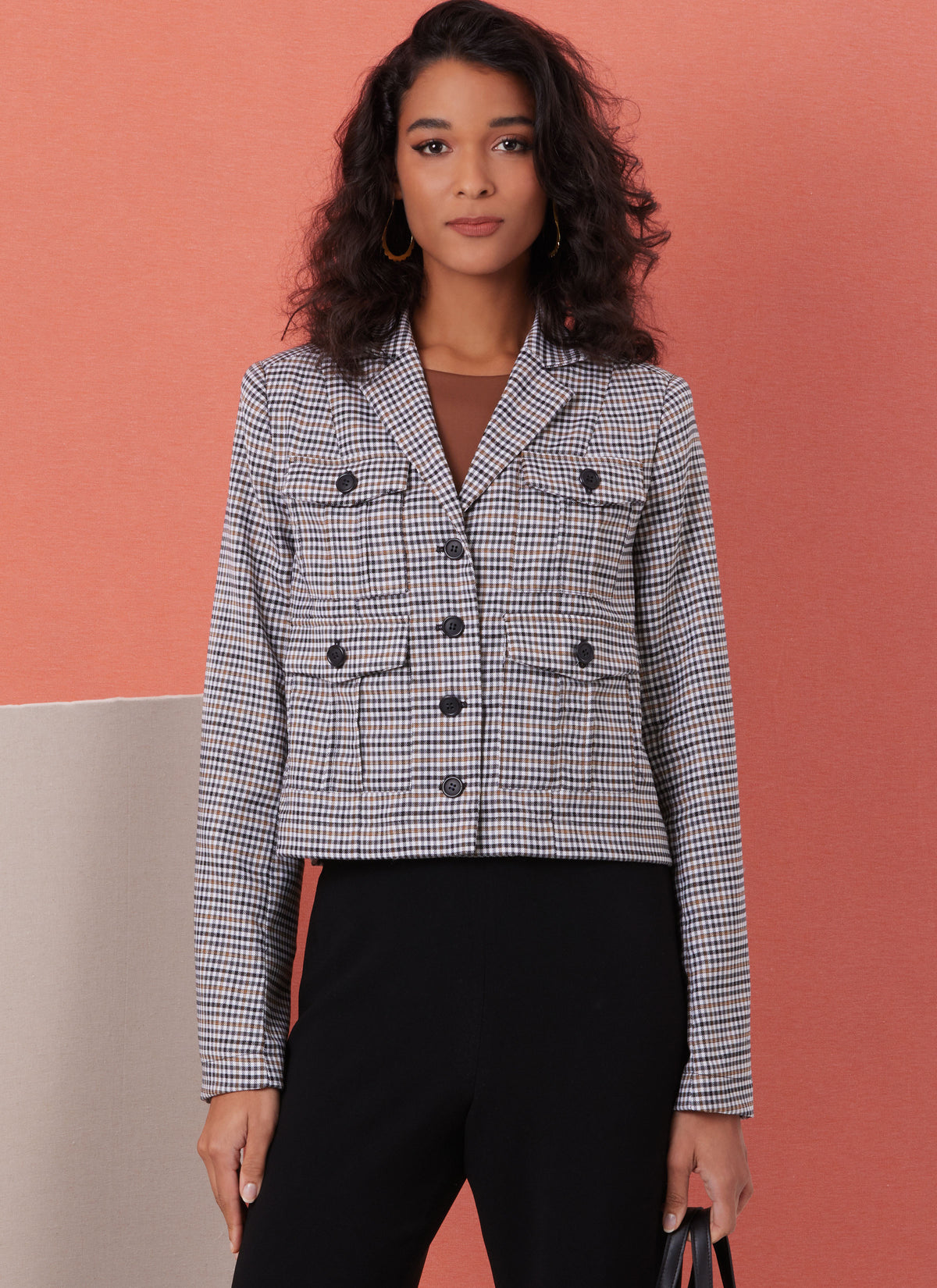 Butterick B7059 sewing pattern envelope showing unlined jacket designs