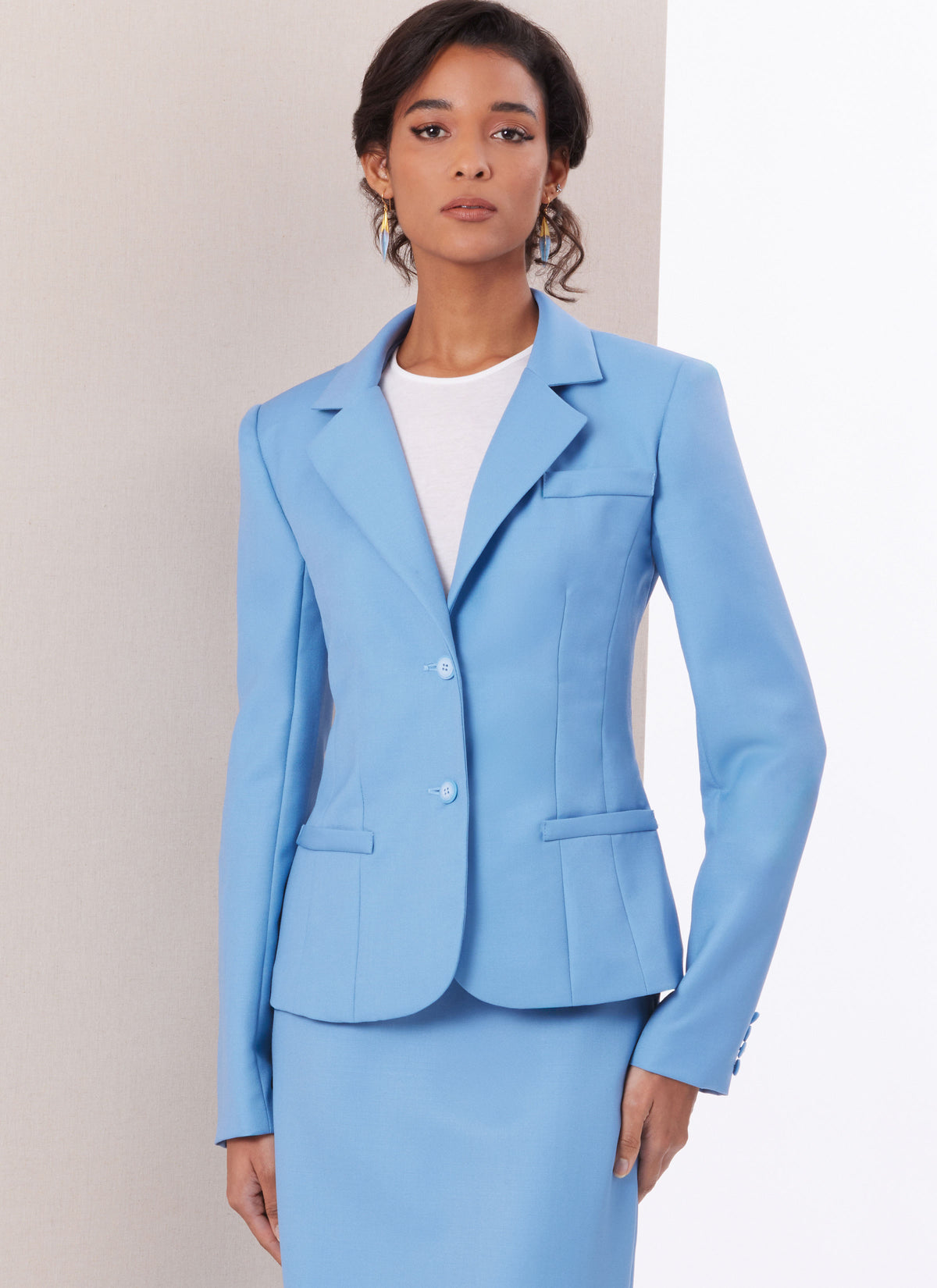 Butterick B7060 sewing pattern envelope showing lined jacket designs