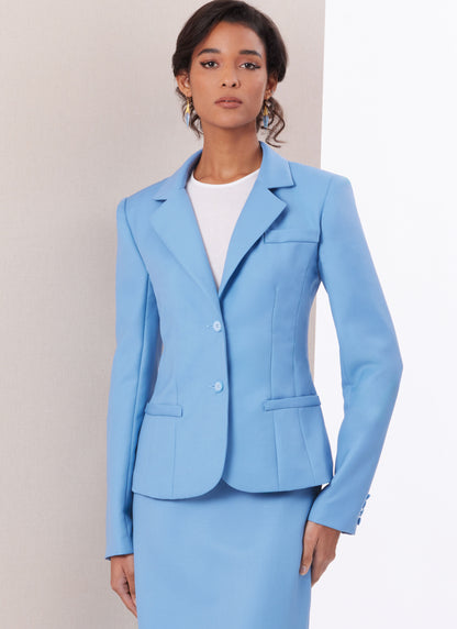 Butterick B7060 sewing pattern envelope showing lined jacket designs