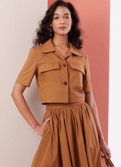 Butterick B7061 sewing pattern envelope showing waist-length jacket designs