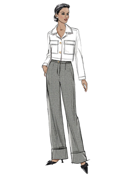 Butterick B7061 sewing pattern envelope showing waist-length jacket designs