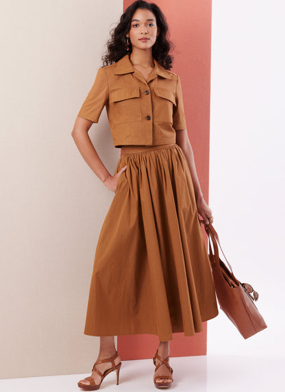 Butterick B7061 sewing pattern envelope showing waist-length jacket designs