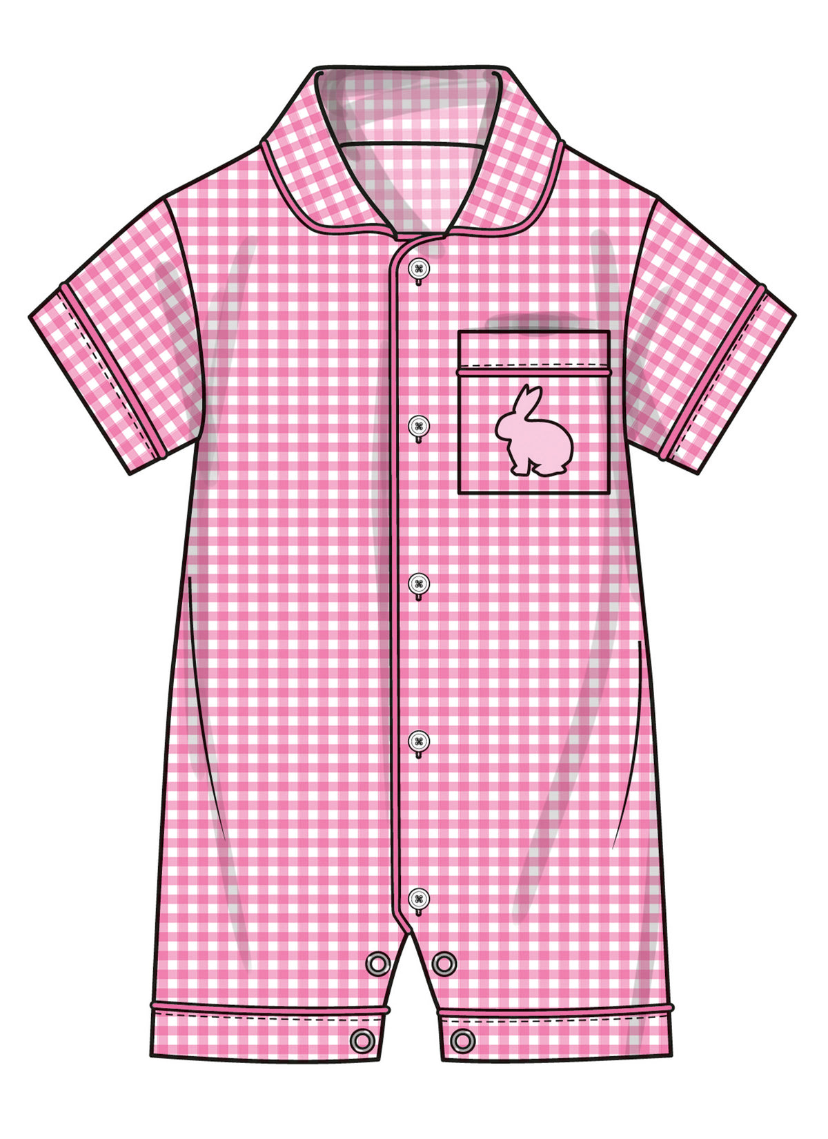 Butterick B7067 sewing pattern envelope showing baby sleepwear