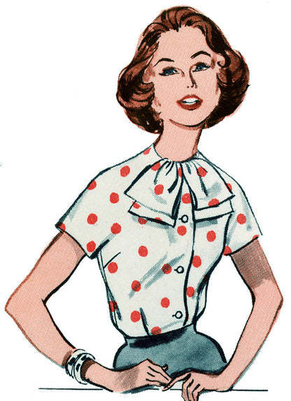 Butterick B7071 sewing pattern envelope showing a 1960s 'Quick 'n Easy' suit blouse