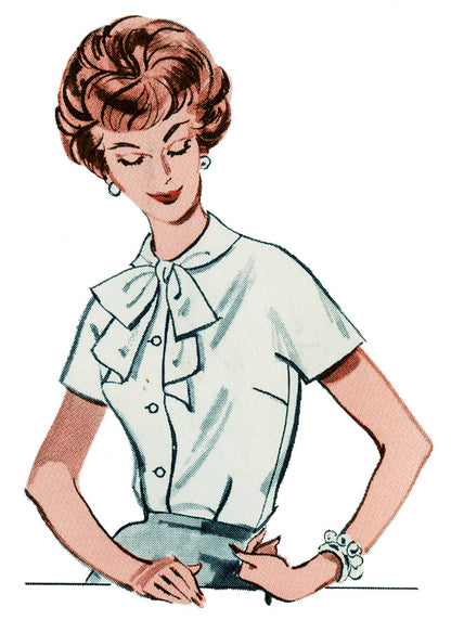Butterick B7071 sewing pattern envelope showing a 1960s 'Quick 'n Easy' suit blouse