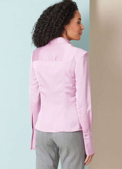 Butterick B7078 sewing pattern envelope showing a close-fitting shirt in two lengths