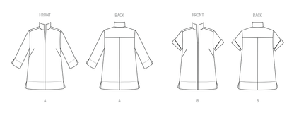 Butterick B7080 sewing pattern envelope showing a loose-fitting pullover blouse