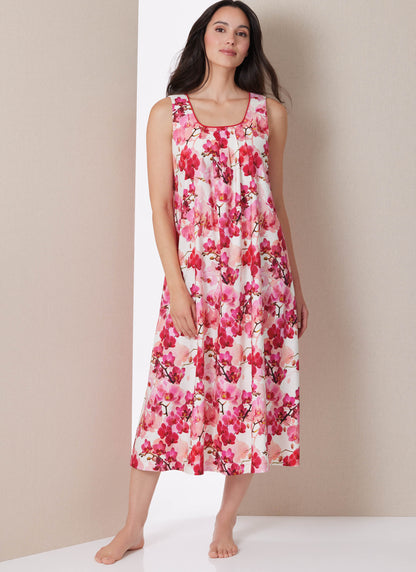 Butterick B7084 sewing pattern envelope showing a long nightgown