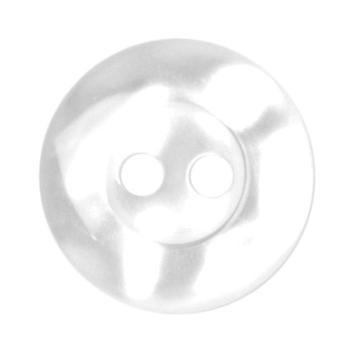 Clear pearl effect two-hole 11mm buttons