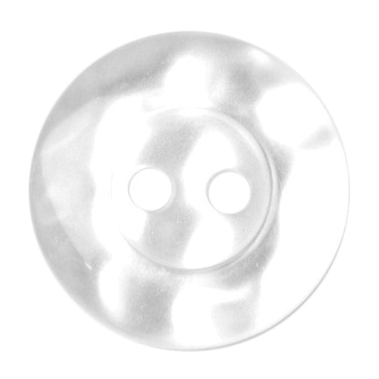 Clear pearl effect two-hole 14mm buttons