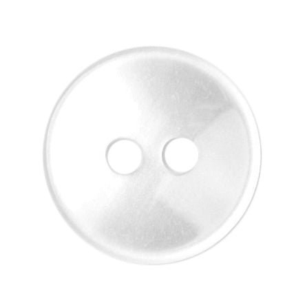 White pearl effect two-hole 10mm buttons