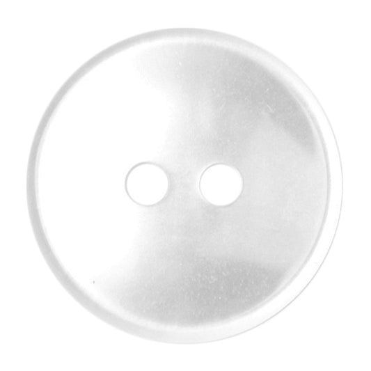 White pearl effect two-hole 16mm buttons