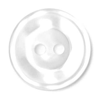 White 2 hole button