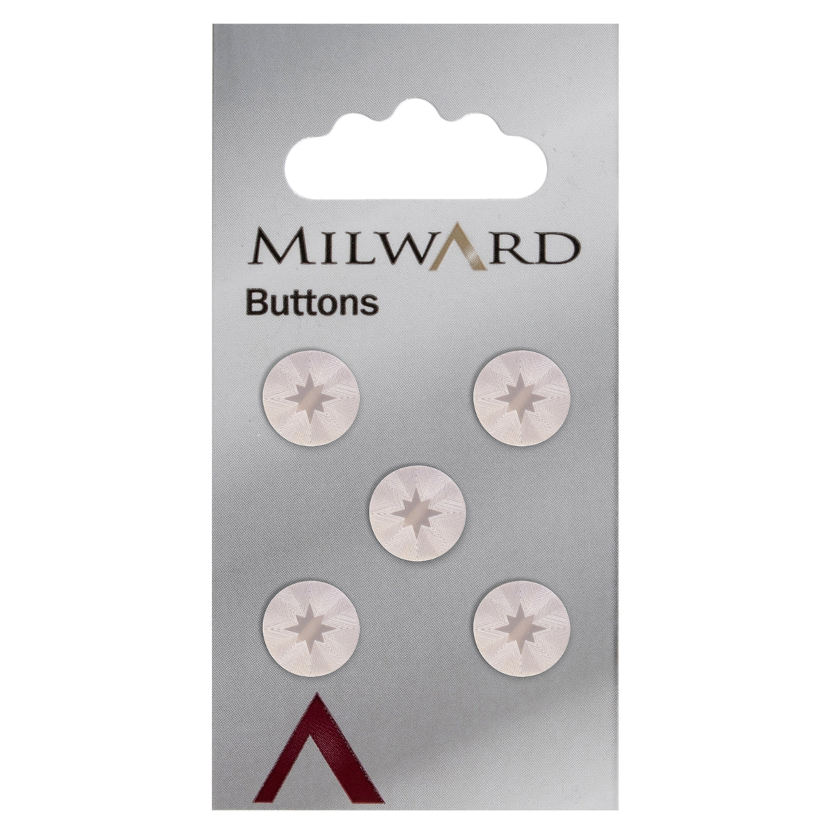 Card of 5 Milward 11mm buttons