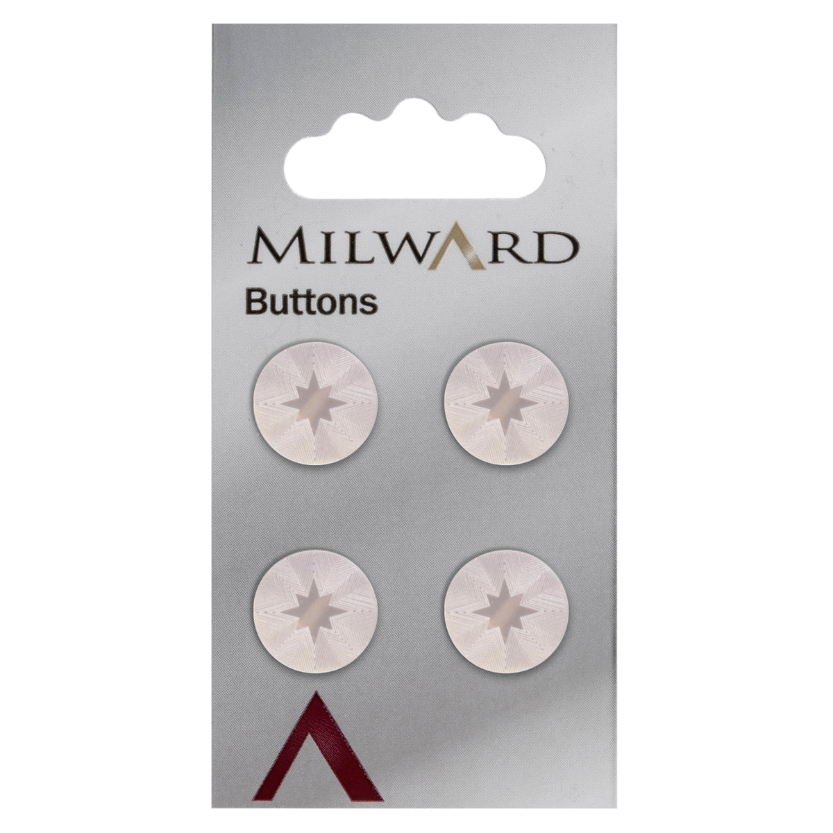 Card of 4 Milward 15mm buttons