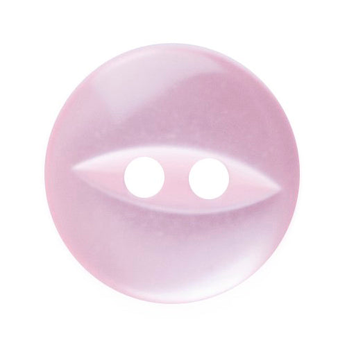 Pale lilac fisheye 2-hole button
