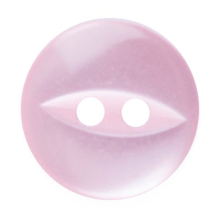 Pale lilac fisheye 2-hole button