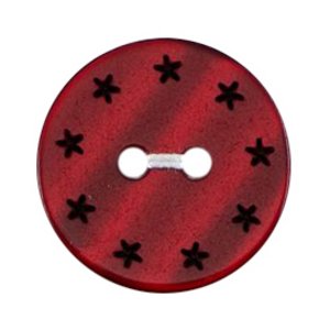 Milward Red Star Buttons 17mm - Pack of 3