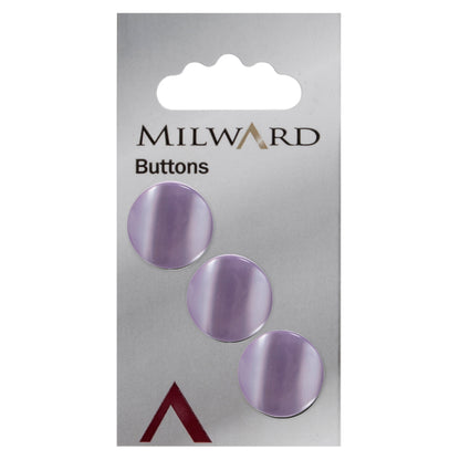Lilac pearl shank button, 15mm