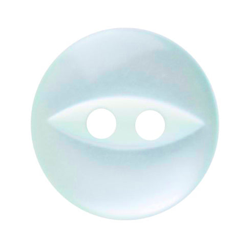 Pale Aqua fisheye button, 14mm