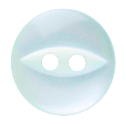 Pale Aqua fisheye button, 16mm