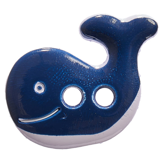 Navy whale button, 16mm