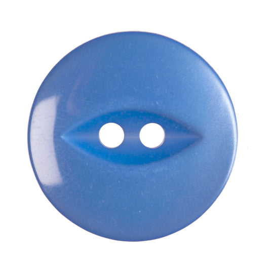 Cornflower Blue fisheye button, 14mm