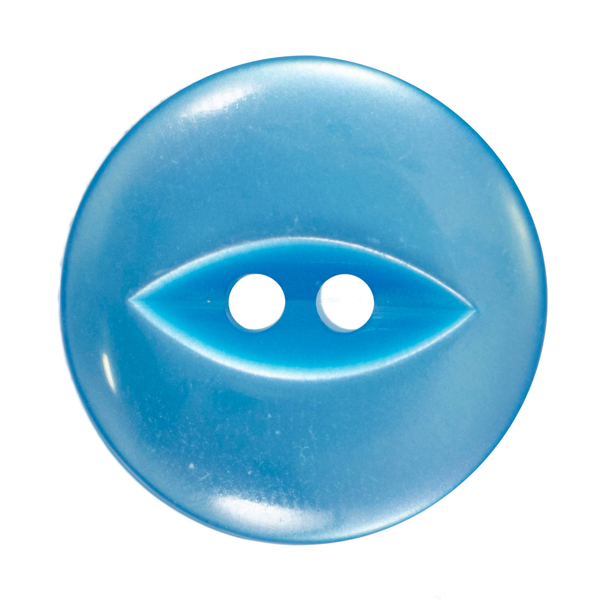 Sky Blue fisheye button, 19mm