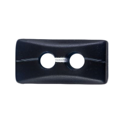 Navy rectangular button, 25mm