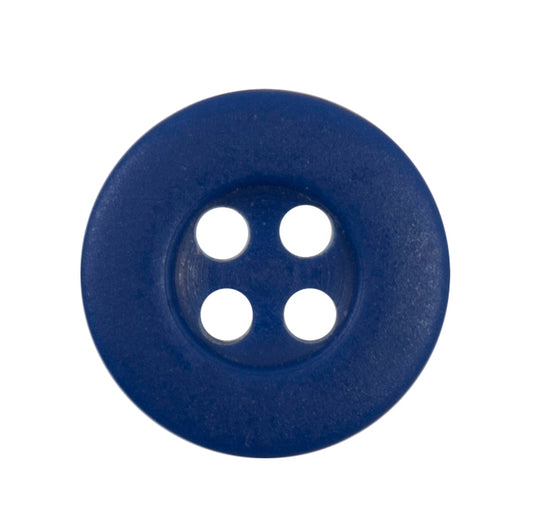 Dark Blue rimmed button, 12mm