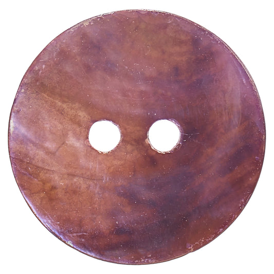 Natural agoya shell 2-hole button in mauve and pink tones