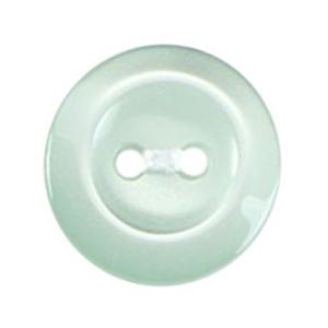 Milward Mint Green Rimmed 2-Hole Buttons 14mm (Pack of 5)