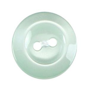 Milward Mint Green Rimmed 2-Hole Buttons 16mm (Pack of 4)