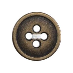 Milward Metal 4-Hole Buttons 12mm - Antique Brass (Pack of 4