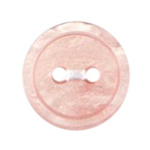 Milward Pale Pink Pearlised 2-Hole Buttons - 12mm (Pack of 5