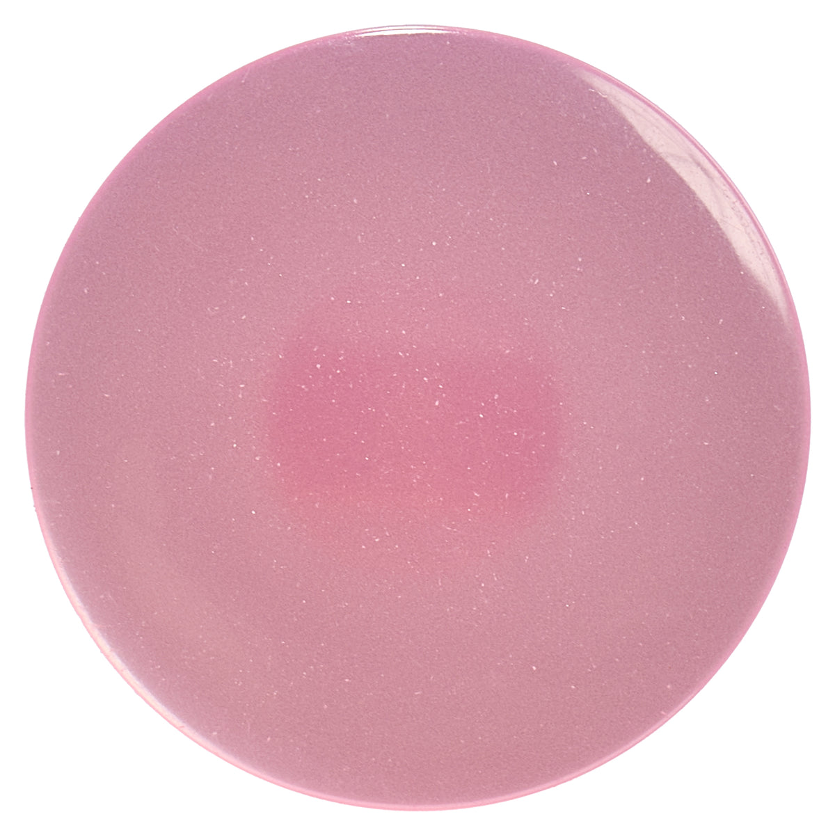 Glossy pale pink round domed shank button