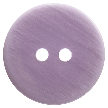 Lilac brushed finish round button with two holes