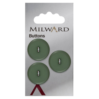Sage Green 2-hole button, 20mm