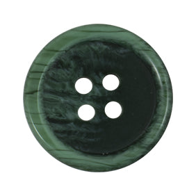 Dark Green Marbled 4-hole button, 20mm