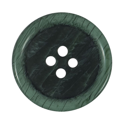 Dark Green Marbled 4-hole button, 22mm