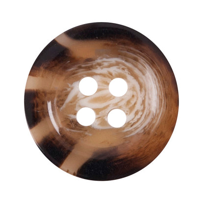 Tortoiseshell 4-hole button, 17mm