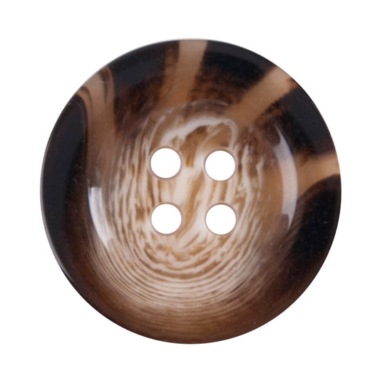 Tortoiseshell 4-hole button, 21mm