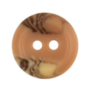 Brown marbled two-hole button