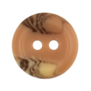 Milward Brown Marbled 2-Hole Buttons - 15mm (Pack of 4)