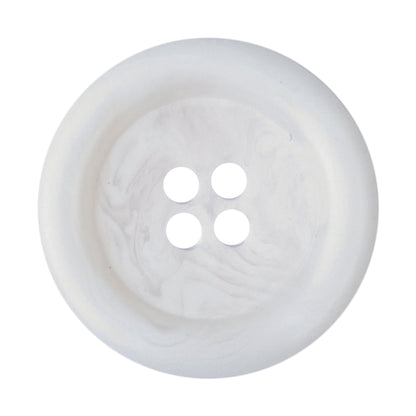 White Marbled 4-hole button, 22mm