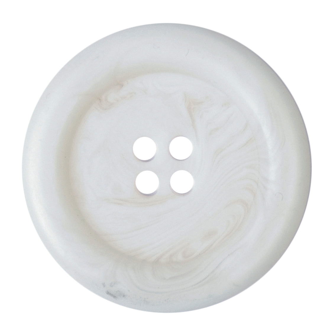 White Marbled 4-hole button, 27mm