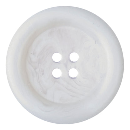 White Marbled 4-hole button, 34mm