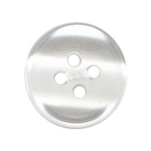 Milward Clear 4-Hole Buttons - 15mm (Pack of 5)