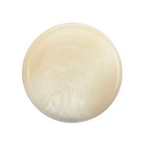 Smooth domed cream marbled button