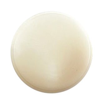 Smooth domed cream button